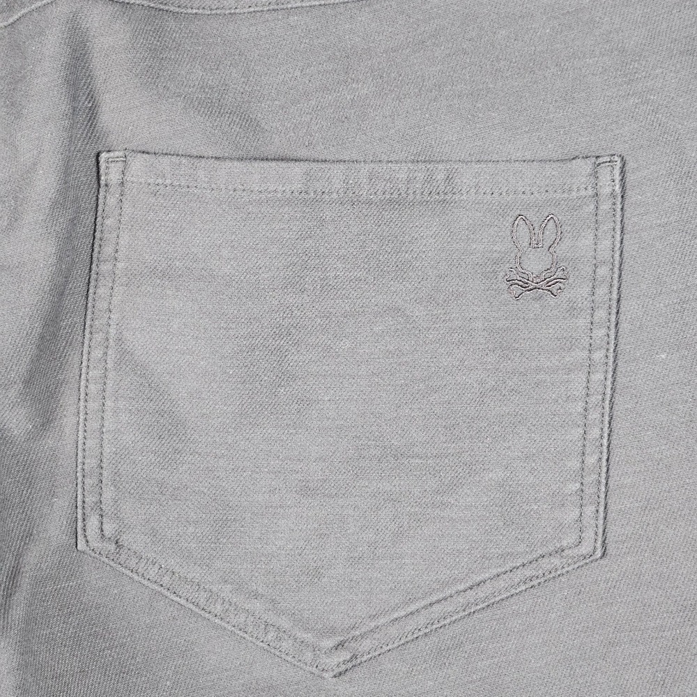 Psycho Bunny Hays Twill Pants Mens 38x30 Grey Cotton Rayon Stretch Trousers - Picture 7 of 14